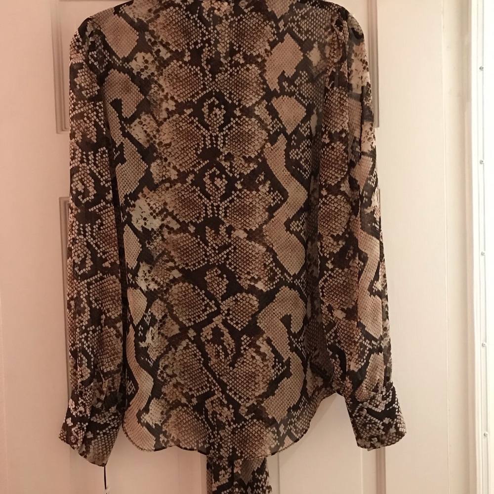 Altuzarra For Target Python Print Blouse Small - image 4